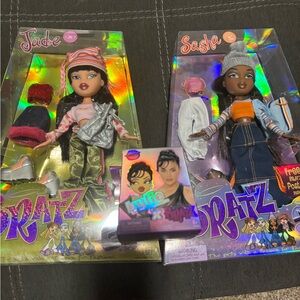 Bratz Dolls Sasha and Jade and mini Kylie bratz